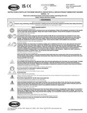 SIOUX SRS6P21-9W Manuel D'instructions Et Pièces Détachées