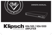 Klipsch KDA-1000 Manuel Du Propriétaire