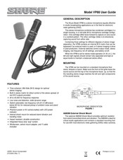 Shure VP88 Mode D'emploi