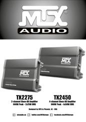 MTX Audio TX2275 Notice