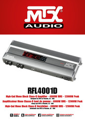 MTX Audio RFL4001D Mode D'emploi