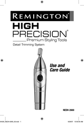 Remington HIGH PRECISION NEDH-2600 Guide D'utilisation Et D'entretien