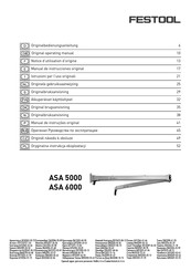 Festool ASA 6000 Notice D'utilisation D'origine