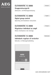AEG ELFAMATIC G 3000 Notice D'utilisation Et De Montage