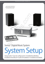 Sonos Digital Music System Guide D'installation