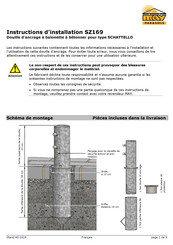 MAY SZ169 Instructions D'installation