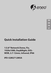 Eneo IPD-52M2712M5A Guide D'installation Rapide