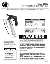 Matco Tools GG50B Instructions De Fonctionnement