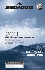 BRP Sea-Doo RXT Serie 2011 Guide Du Conducteur