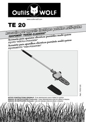 Outils Wolf TE 20 Notice D'instructions Originale