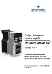 Emerson Unidrive M100-101 Guide De Mise En Service Rapide