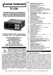 ASCON TECNOLOGIC TLY26 Instructions Pour L'utilisation