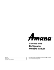 Amana SCD22TBW Mode D'emploi