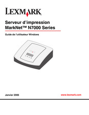 Lexmark MarkNet N7000 Serie Guide De L'utilisateur