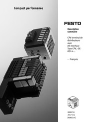 Festo Compact performance CPV GE-ASI-4 Serie Traduction De La Notice Originale