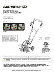 ALM EarthWise TC70040 Manuel Du Propriétaire