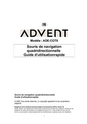 Advent ADE-COT5 Guide D'utilisation Rapide