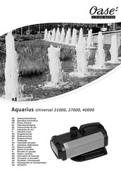 Oase Aquarius Universal 40000 Notice D'emploi
