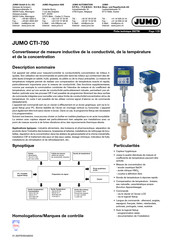 Jumo CTI-750 Mode D'emploi