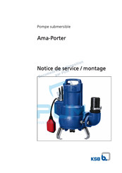 KSB Ama-Porter 503 SE-1 Notice De Service / Montage