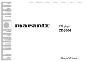 Marantz CD6004 Manuel De L'utilisateur