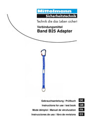 Mittelmann Band B25 Adapter Mode D'emploi