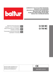 baltur GI 700 MC Manuel D'instructions Pour L'installation, L'utilisation Et L'entretien