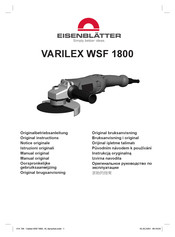 eisenblatter VARILEX WSF 1800 Notice Originale