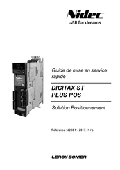 Nidec DIGITAX ST Plus POS Guide De Mise En Service Rapide