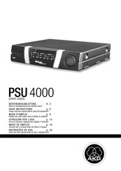 AKG PSU 4000 Mode D'emploi