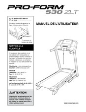 Pro-Form 530 ZLT Manuel De L'utilisateur