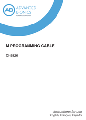 Advanced Bionics CI-5826 Mode D'emploi