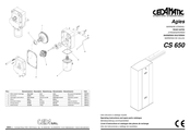 cedamatic Agies CS 650 Livret D'instructions Et Catalogue Des Pieces De Rechange