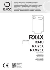 Key Automation RX4X Instructions Et Avertissements Pour L'installation Et L'usage