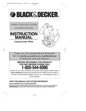Black & Decker RP250 Mode D'emploi