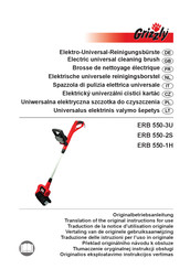 Grizzly ERB 550-2S Traduction De La Notice D'utilisation Originale