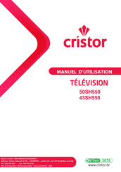 CRISTOR 43SH550 Manuel D'utilisation