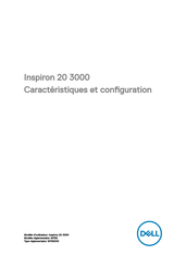 Dell Inspiron 20-3064 Caractéristiques Et Configuration
