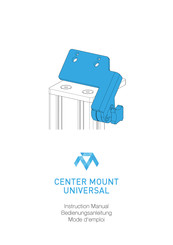Monster CENTER MOUNT UNIVERSAL Mode D'emploi