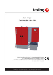 Fröling Turbomat TM 150 Mode D'emploi