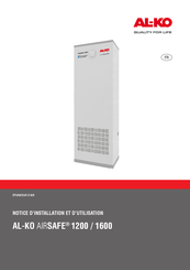 AL-KO AIRSAFE 1200 Notice D'installation Et D'utilisation