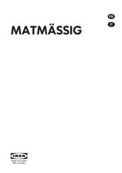 Ikea MATMASSIG 303.688.22 Mode D'emploi