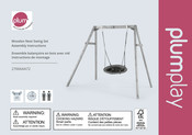 Plum play Wooden Nest Swing Set Instructions De Montage