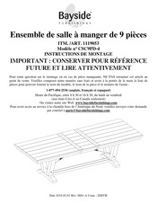 Bayside Furnishings 1119053 Instructions De Montage