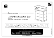 Palram Lean To Grow House 4x2 Instructions D'assemblage