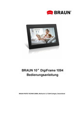 Braun DigiFrame 1094 Mode D'emploi