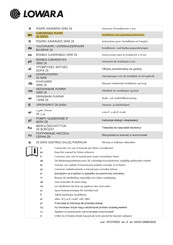 Lowara Z6 Série Instructions Pour L'installation Et L'emploi