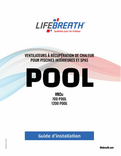Lifebreath POOL Serie Guide D'installation