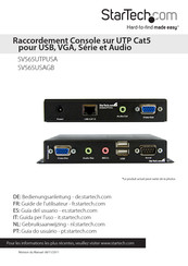 StarTech SV565UTPUSA Guide De L'utilisateur