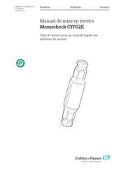 Endress+Hauser Memocheck CYP02E Manuel De Mise En Service